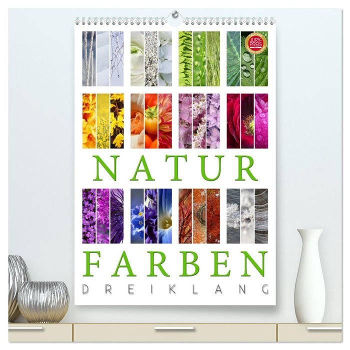 Natur Farben Dreiklang (CALVENDO Premium Wandkalender 2026)