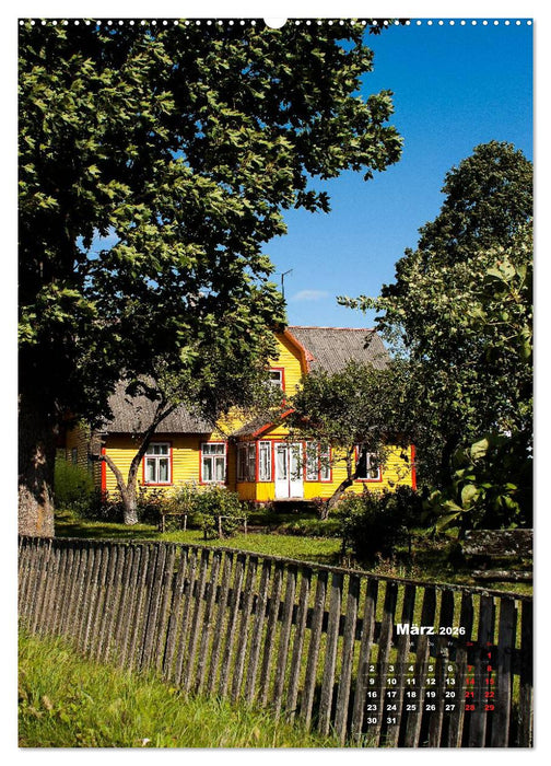 Baltische Staaten - Ihre kulturlandschaftlichen Reichtümer (CALVENDO Premium Wandkalender 2026)