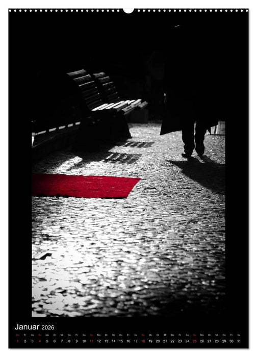 Lissabon Straßen im Licht (CALVENDO Wandkalender 2026)