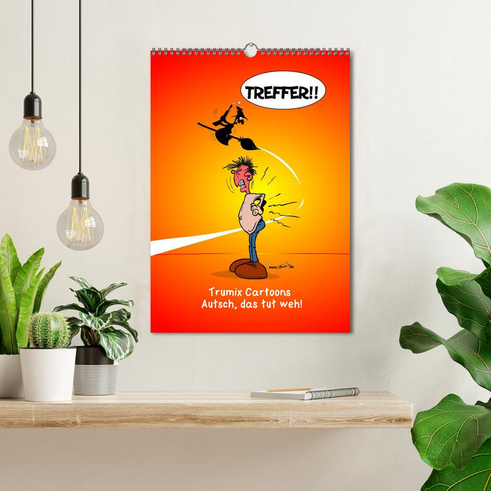 Trumix Cartoons - Autsch, das tut weh! (CALVENDO Wandkalender 2026)