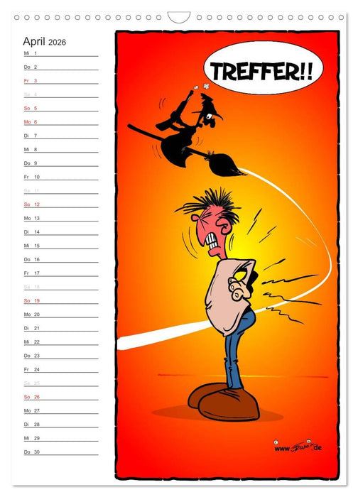 Trumix Cartoons - Autsch, das tut weh! (CALVENDO Wandkalender 2026)