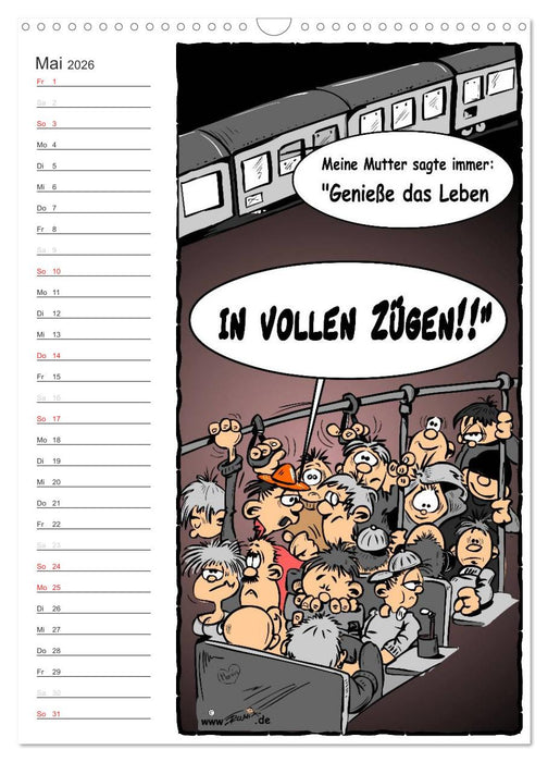 Trumix Cartoons - Autsch, das tut weh! (CALVENDO Wandkalender 2026)
