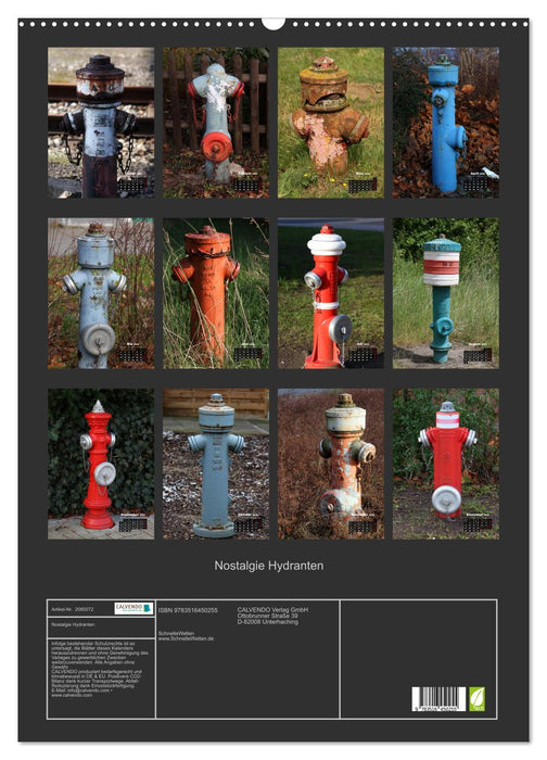Nostalgie Hydranten (CALVENDO Wandkalender 2026)