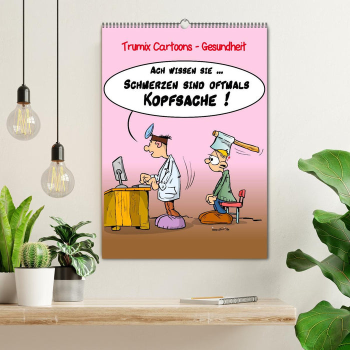 Trumix Cartoons - Gesundheit (CALVENDO Wandkalender 2026)