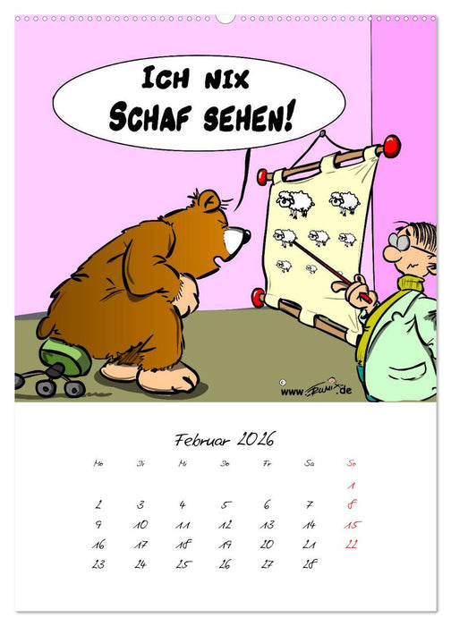 Trumix Cartoons - Gesundheit (CALVENDO Wandkalender 2026)