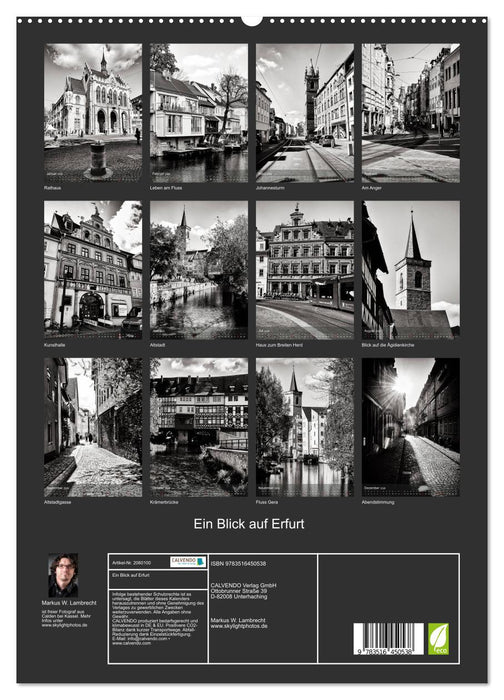 Ein Blick auf Erfurt (CALVENDO Premium Wandkalender 2026)