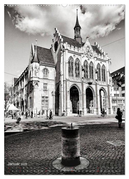 Ein Blick auf Erfurt (CALVENDO Premium Wandkalender 2026)