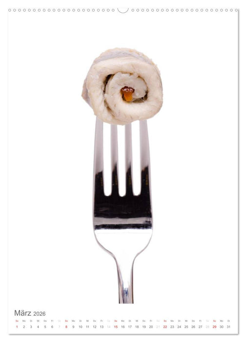 Essen aufgegabelt (CALVENDO Premium Wandkalender 2026)