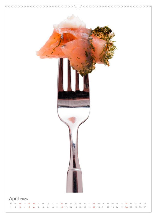 Essen aufgegabelt (CALVENDO Premium Wandkalender 2026)