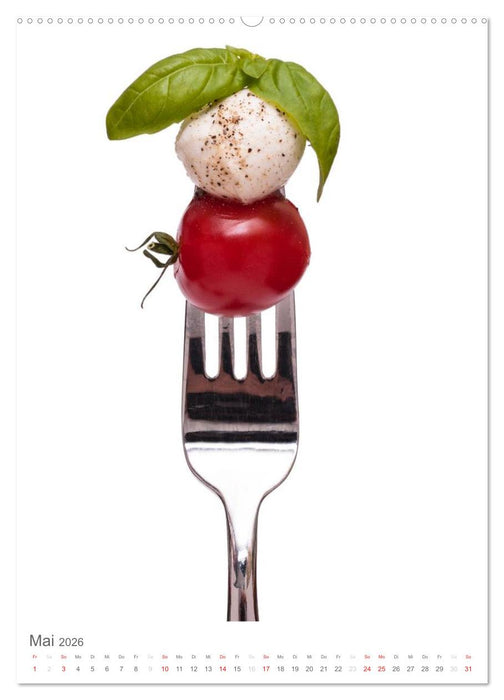 Essen aufgegabelt (CALVENDO Premium Wandkalender 2026)