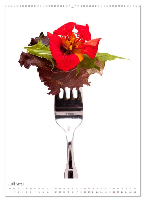 Essen aufgegabelt (CALVENDO Premium Wandkalender 2026)