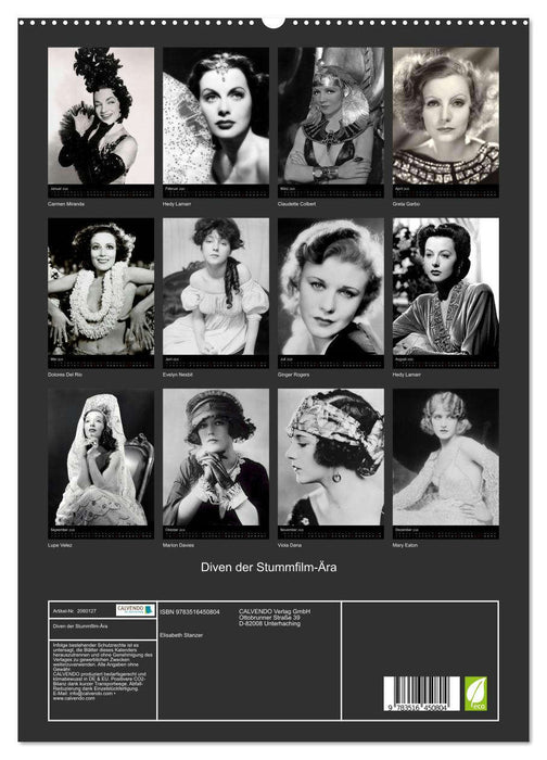 Diven der Stummfilm-Ära (CALVENDO Premium Wandkalender 2026)