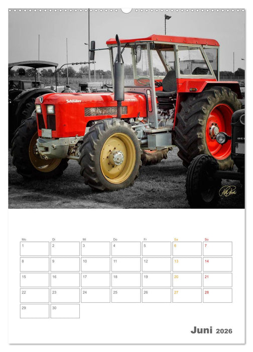 Oldtimer - Trecker Liebe (CALVENDO Premium Wandkalender 2026)