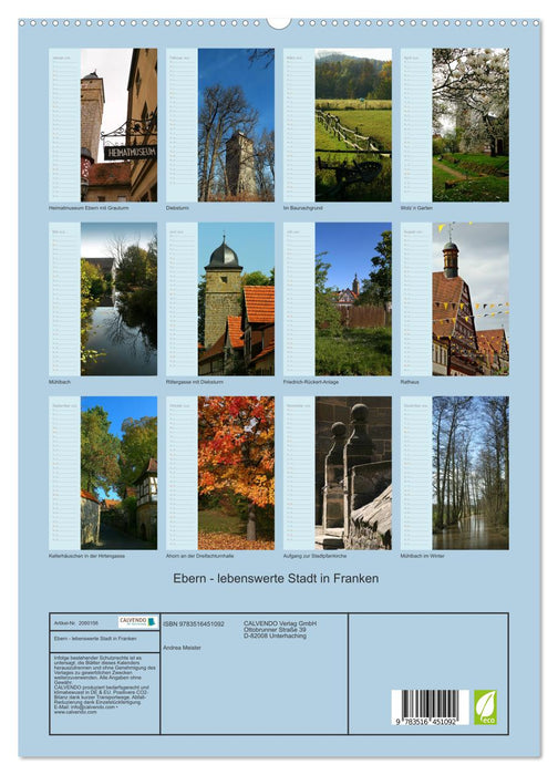 Ebern - lebenswerte Stadt in Franken (CALVENDO Premium Wandkalender 2026)