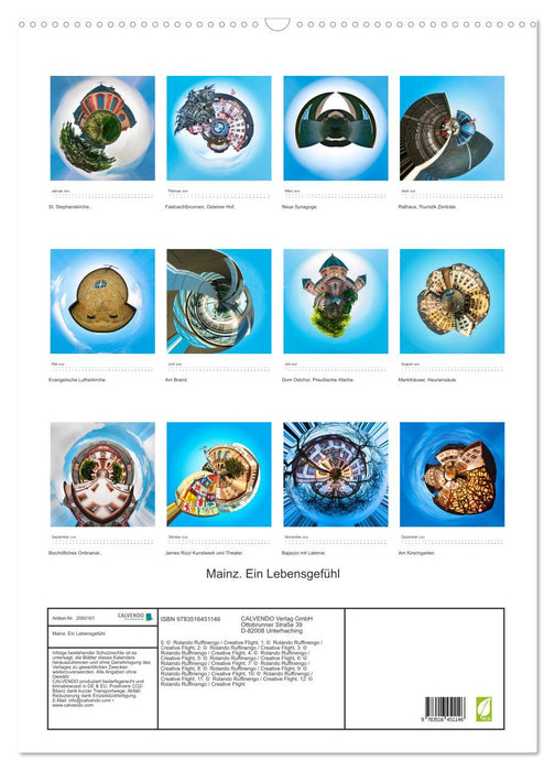 Mainz. Ein Lebensgefühl (CALVENDO Wandkalender 2026)