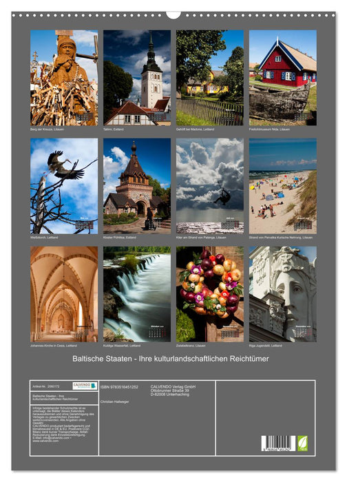 Baltische Staaten - Ihre kulturlandschaftlichen Reichtümer (CALVENDO Wandkalender 2026)