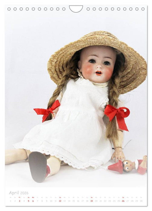 antike Puppen 2026 (CALVENDO Wandkalender 2026)
