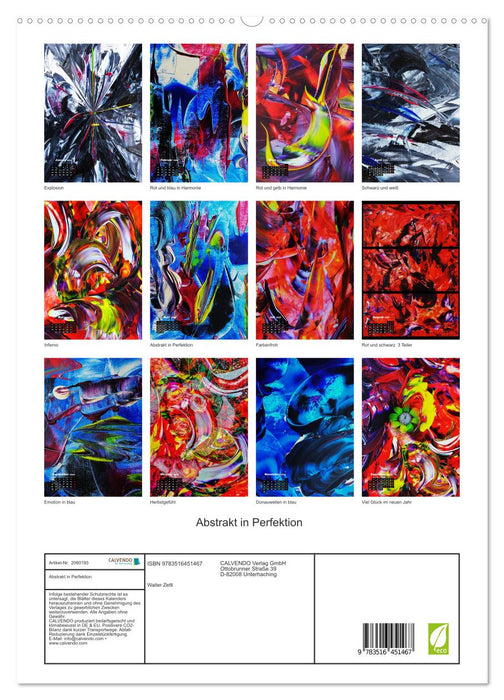 Abstrakt in Perfektion (CALVENDO Premium Wandkalender 2026)