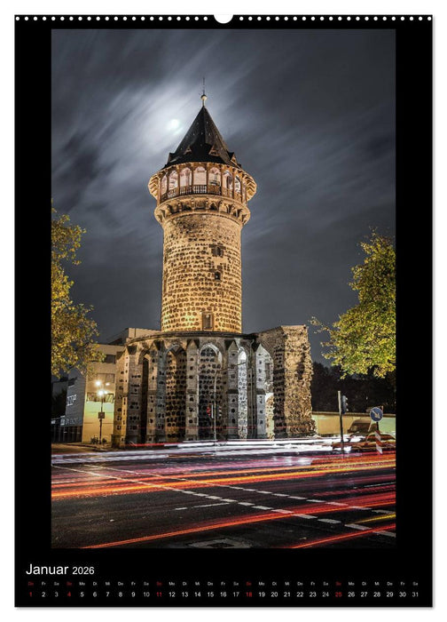 Köln-Nachts - Eine Metropole nicht nur im Mondschein (CALVENDO Premium Wandkalender 2026)