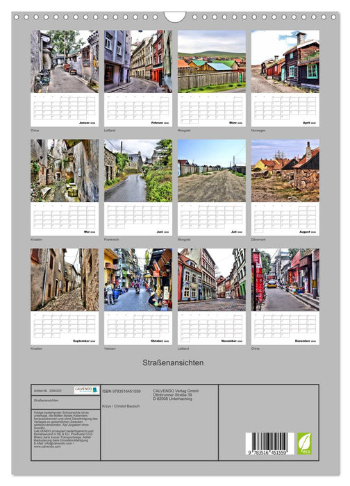 Straßenansichten (CALVENDO Wandkalender 2026)