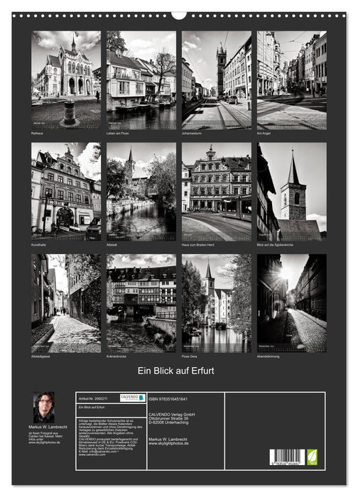 Ein Blick auf Erfurt (CALVENDO Wandkalender 2026)