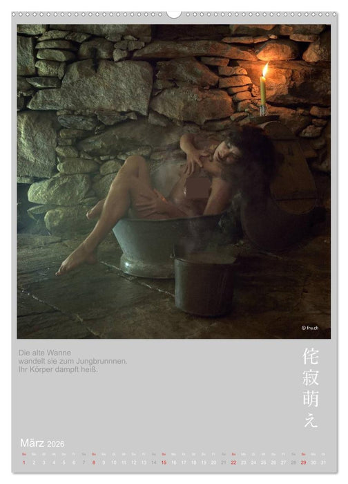 wabi sabi moe - hinreißend vergammelt erotisch - Akt/Bodypainting (CALVENDO Wandkalender 2026)