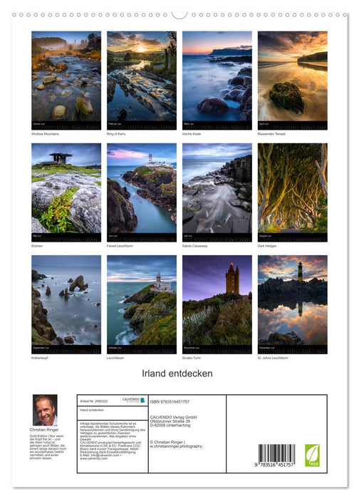Irland entdecken (CALVENDO Premium Wandkalender 2026)