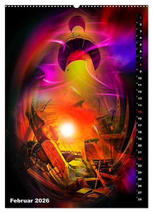 Leuchttürme Kalender der besonderen Art (CALVENDO Premium Wandkalender 2026)