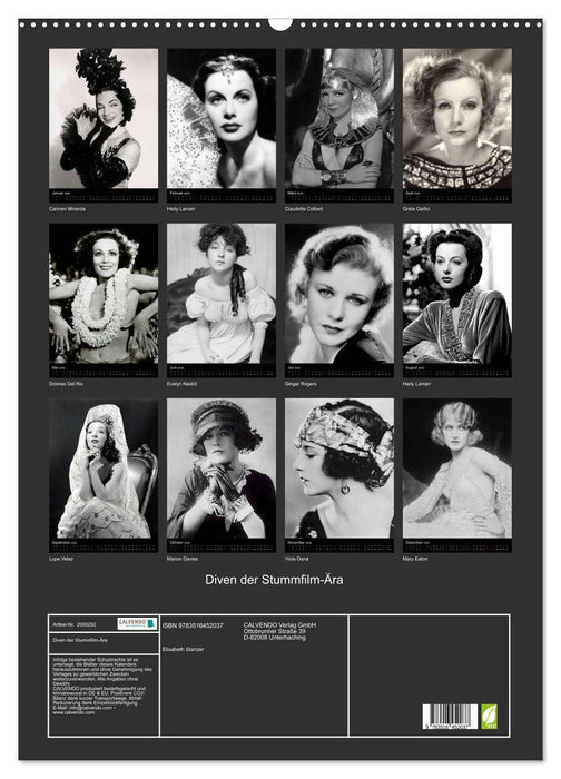 Diven der Stummfilm-Ära (CALVENDO Wandkalender 2026)
