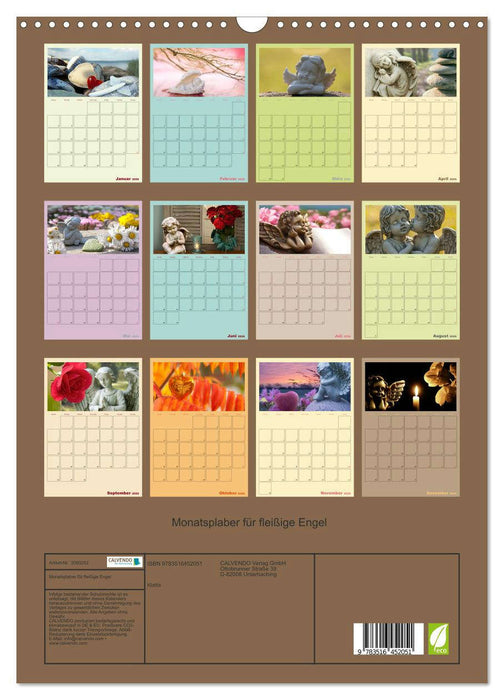 Monatsplaber für fleißige Engel (CALVENDO Wandkalender 2026)