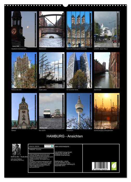 HAMBURG - Ansichten (CALVENDO Premium Wandkalender 2026)