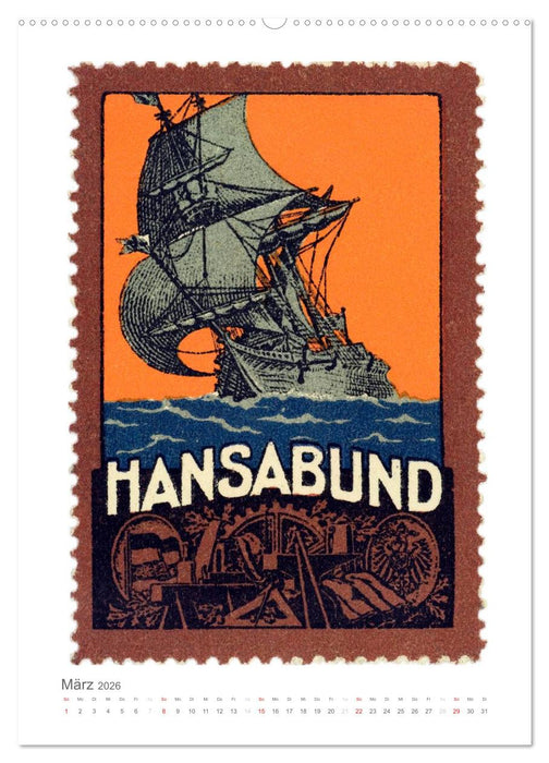 Werbemarken des frühen 20. Jahrhunderts (CALVENDO Wandkalender 2026)