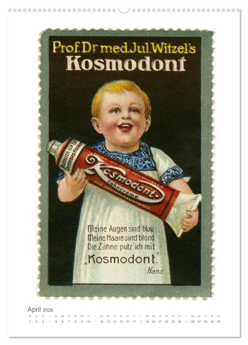 Werbemarken des frühen 20. Jahrhunderts (CALVENDO Wandkalender 2026)