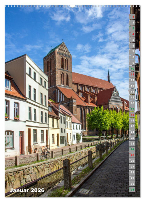 Wismar Stadtansichten (CALVENDO Wandkalender 2026)