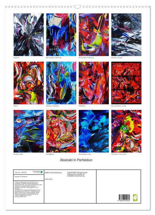 Abstrakt in Perfektion (CALVENDO Wandkalender 2026)