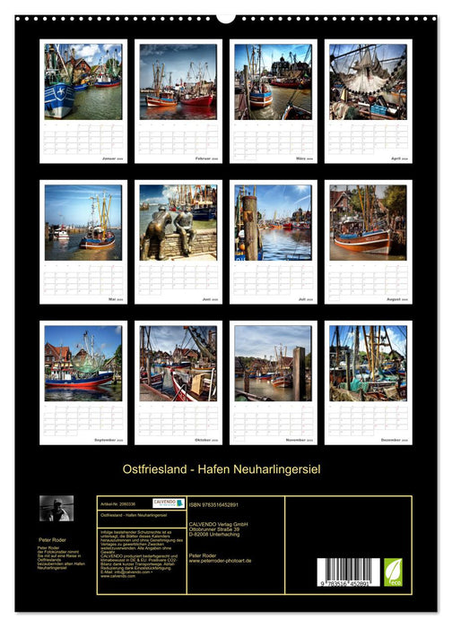 Ostfriesland - Hafen Neuharlingersiel (CALVENDO Premium Wandkalender 2026)