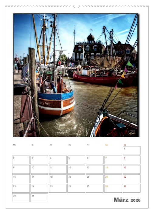Ostfriesland - Hafen Neuharlingersiel (CALVENDO Premium Wandkalender 2026)