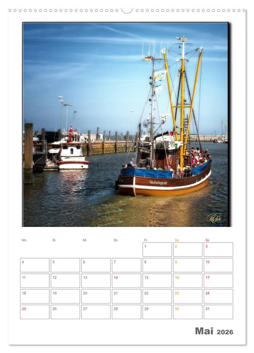 Ostfriesland - Hafen Neuharlingersiel (CALVENDO Premium Wandkalender 2026)