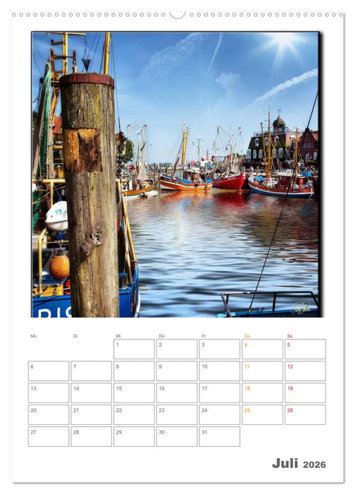 Ostfriesland - Hafen Neuharlingersiel (CALVENDO Premium Wandkalender 2026)