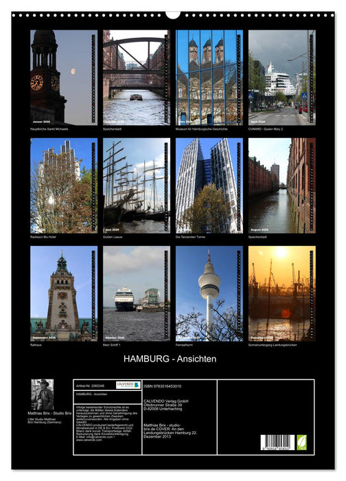 HAMBURG - Ansichten (CALVENDO Wandkalender 2026)