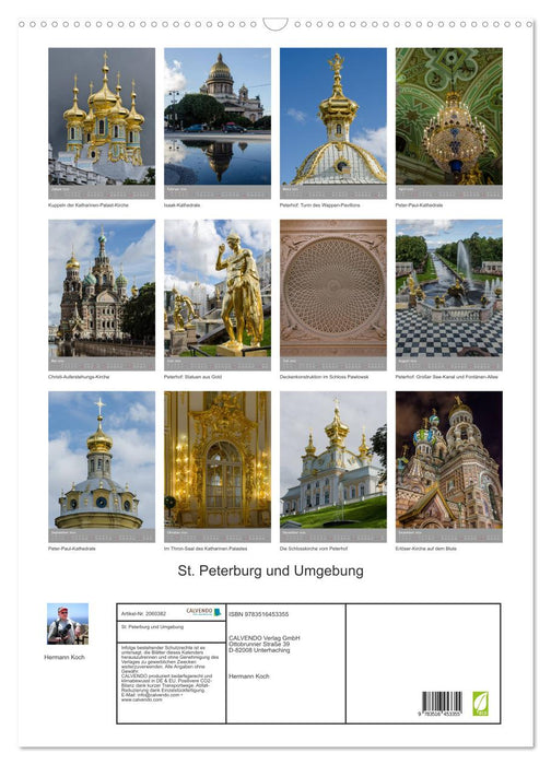 St. Peterburg und Umgebung (CALVENDO Wandkalender 2026)
