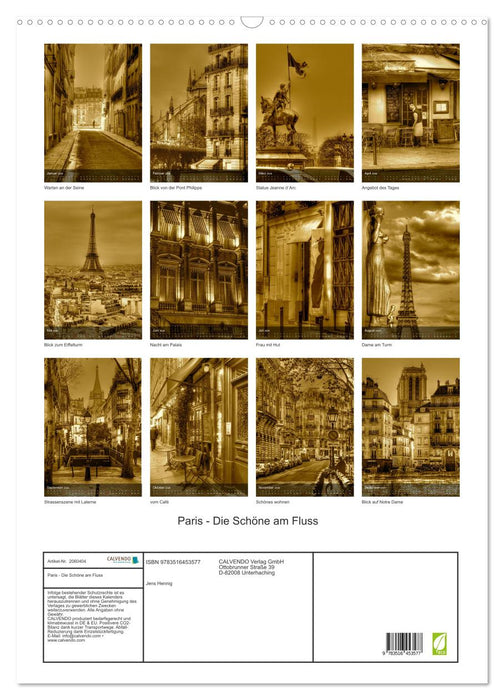 Paris - Die Schöne am Fluss (CALVENDO Wandkalender 2026)