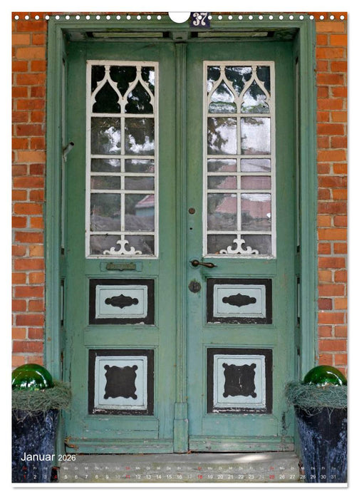Türen aus Fischland-Darß (CALVENDO Wandkalender 2026)