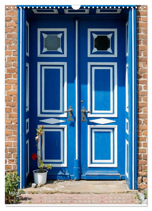 Türen aus Fischland-Darß (CALVENDO Wandkalender 2026)