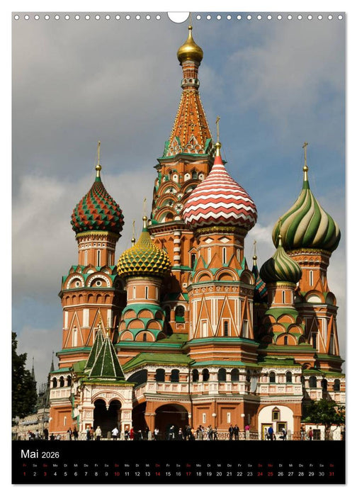 Moskau - Moscow - Ein Stadtporträt (CALVENDO Wandkalender 2026)