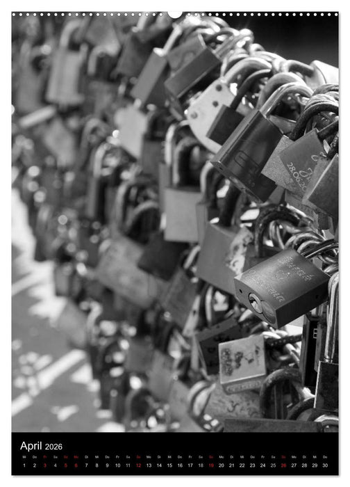 Lübeck schwarz-weiß (CALVENDO Wandkalender 2026)