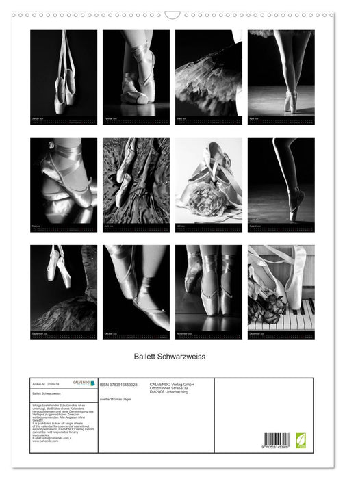 Ballett Schwarzweiss (CALVENDO Wandkalender 2026)