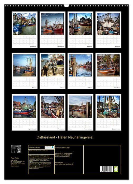 Ostfriesland - Hafen Neuharlingersiel (CALVENDO Wandkalender 2026)