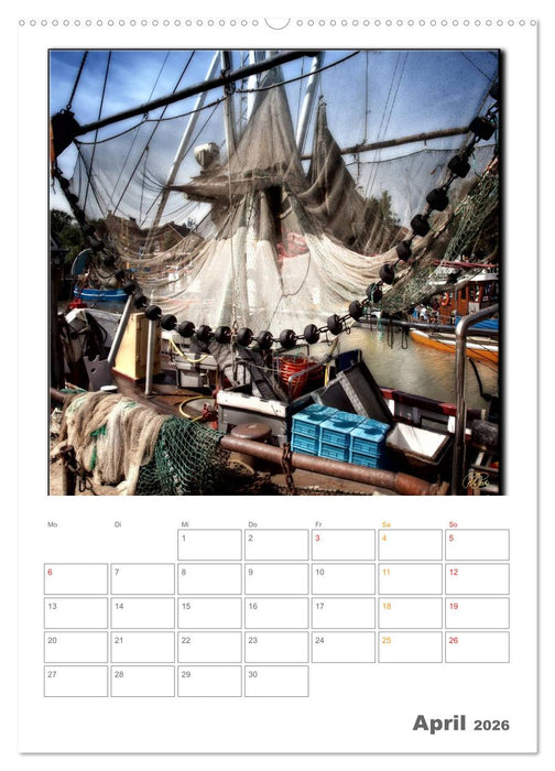 Ostfriesland - Hafen Neuharlingersiel (CALVENDO Wandkalender 2026)