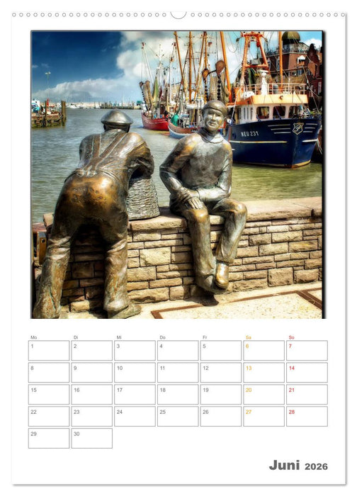 Ostfriesland - Hafen Neuharlingersiel (CALVENDO Wandkalender 2026)